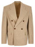 Beige Linen Blazer