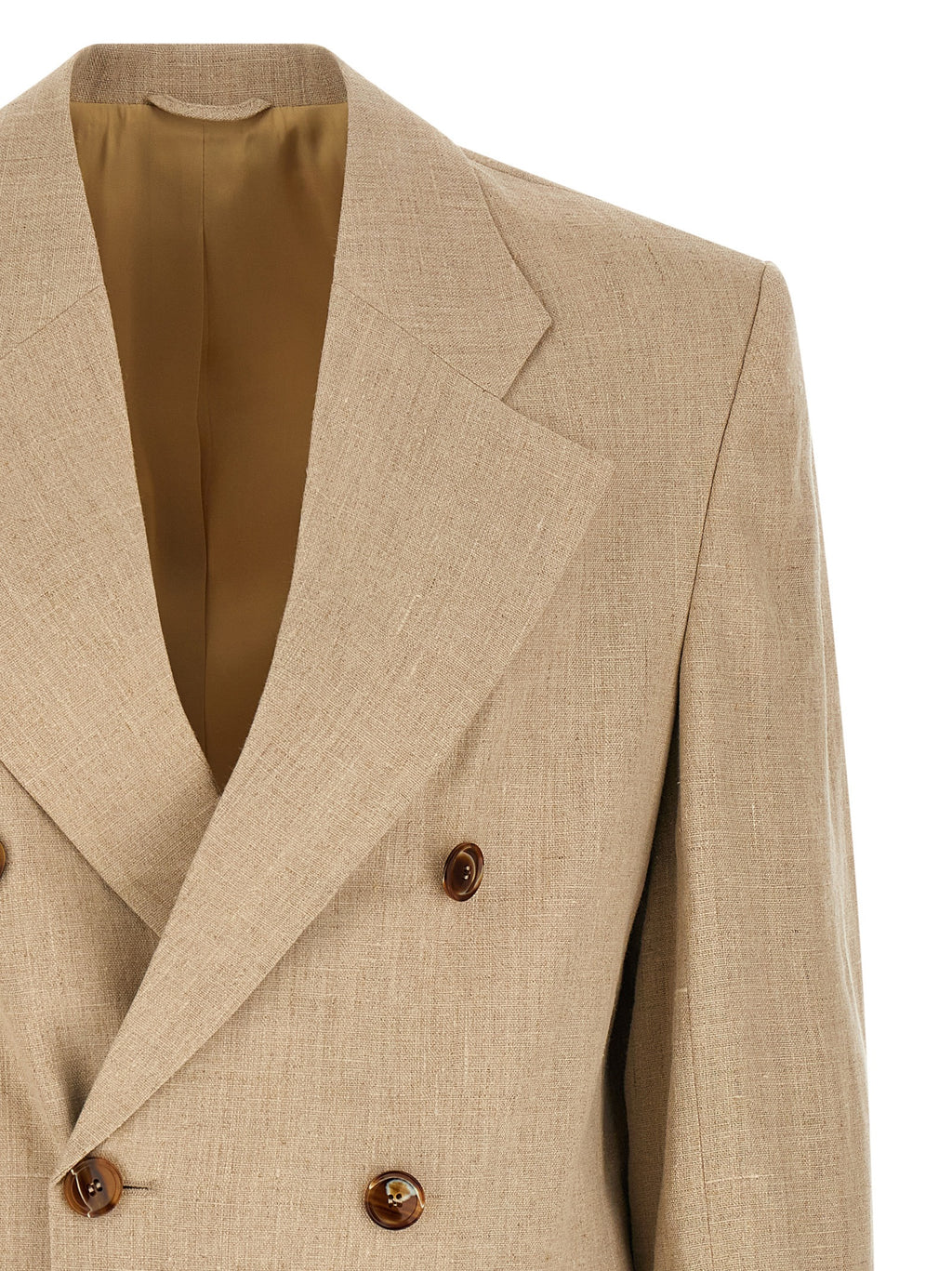 Beige Linen Blazer