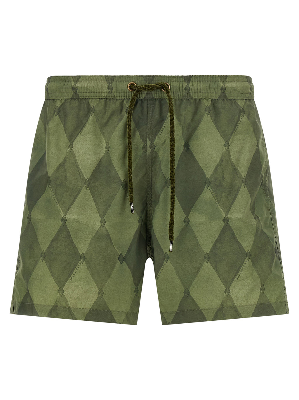 Bicolor Polyester Swim Shorts