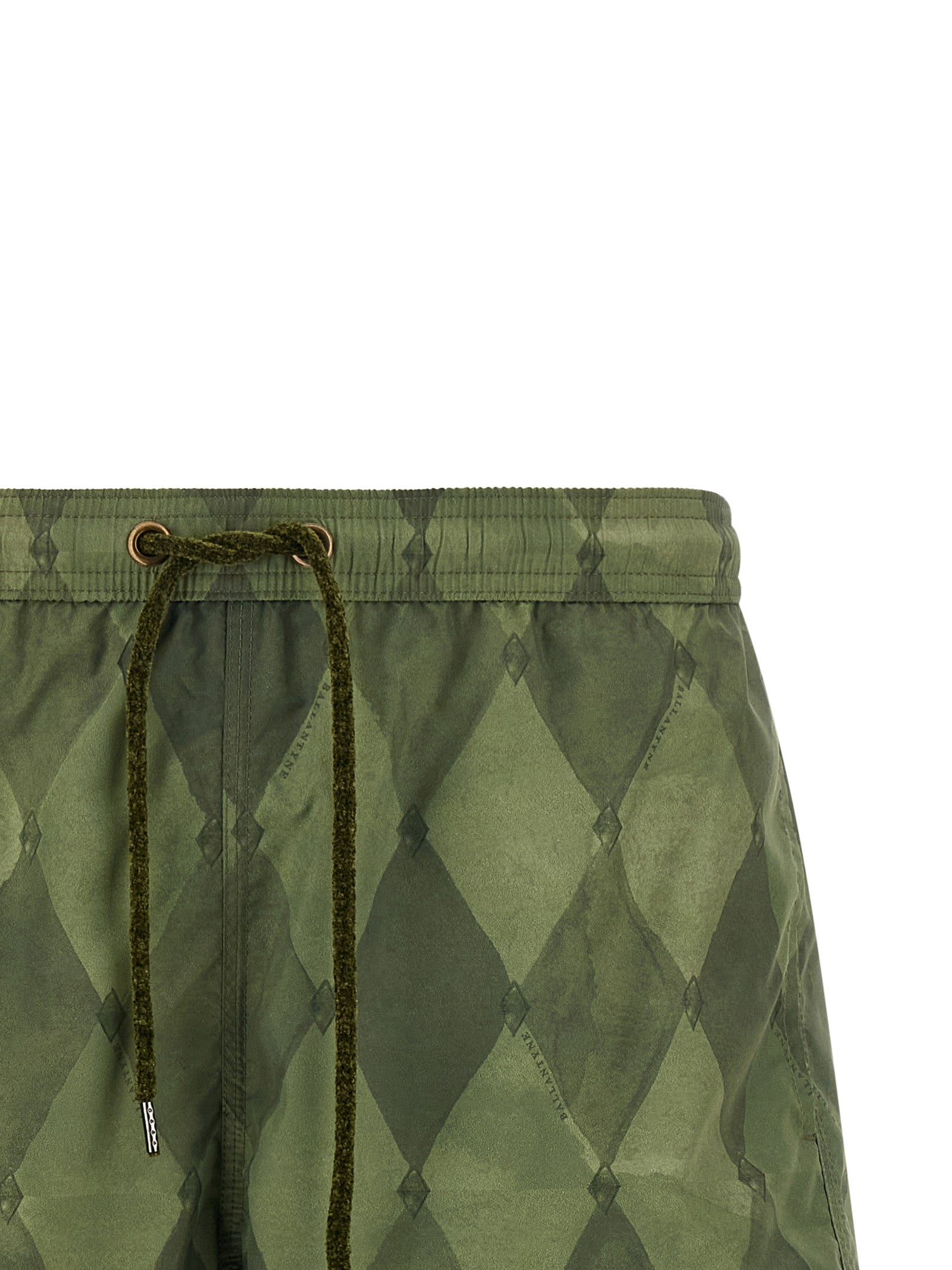 Bicolor Polyester Swim Shorts