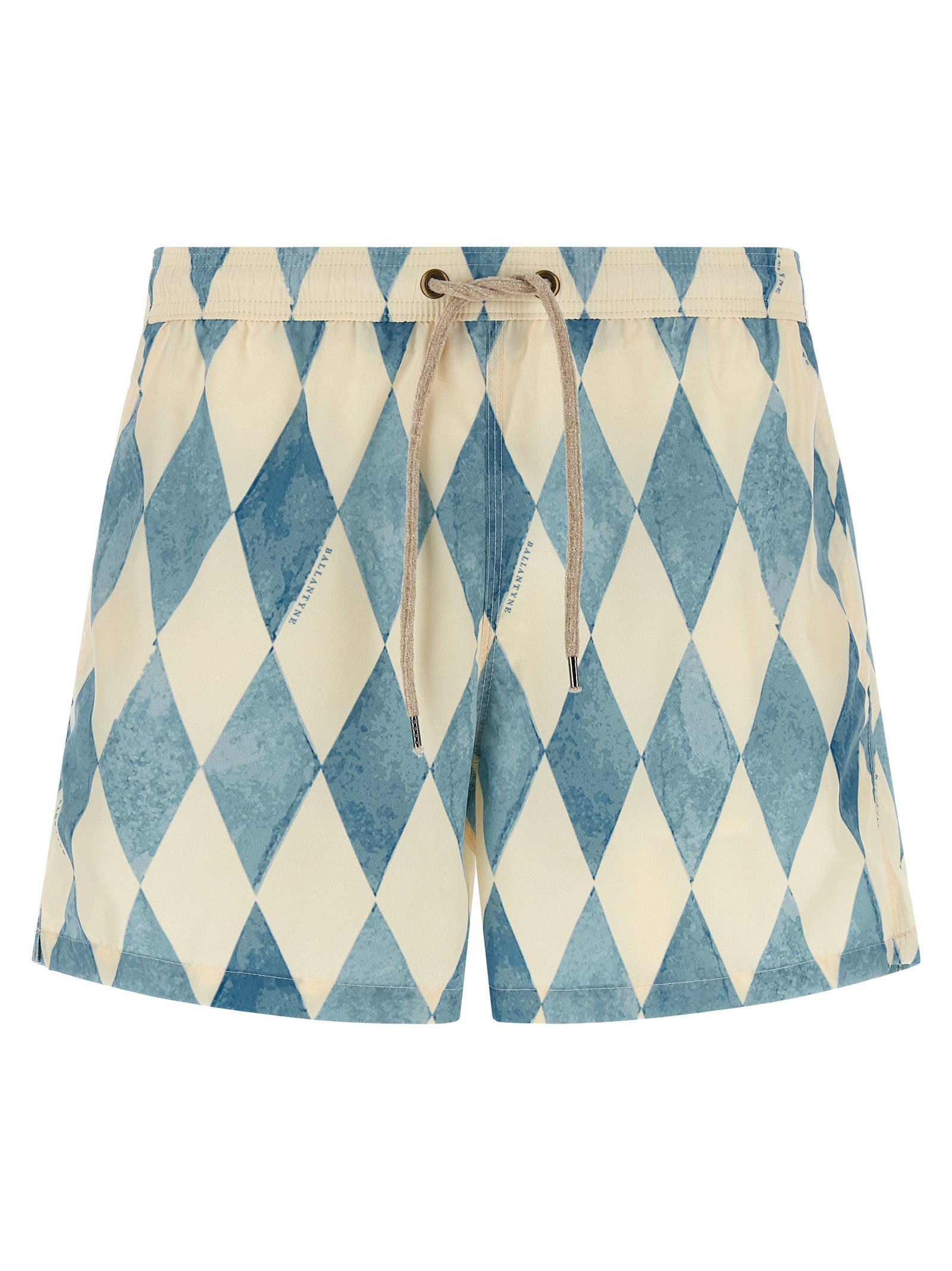 Blue Polyester Swim Shorts