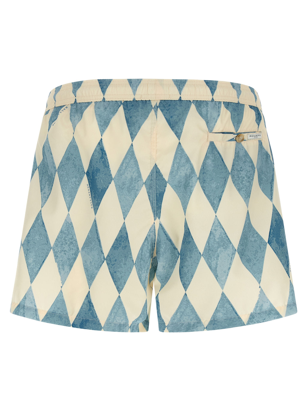 Blue Polyester Swim Shorts