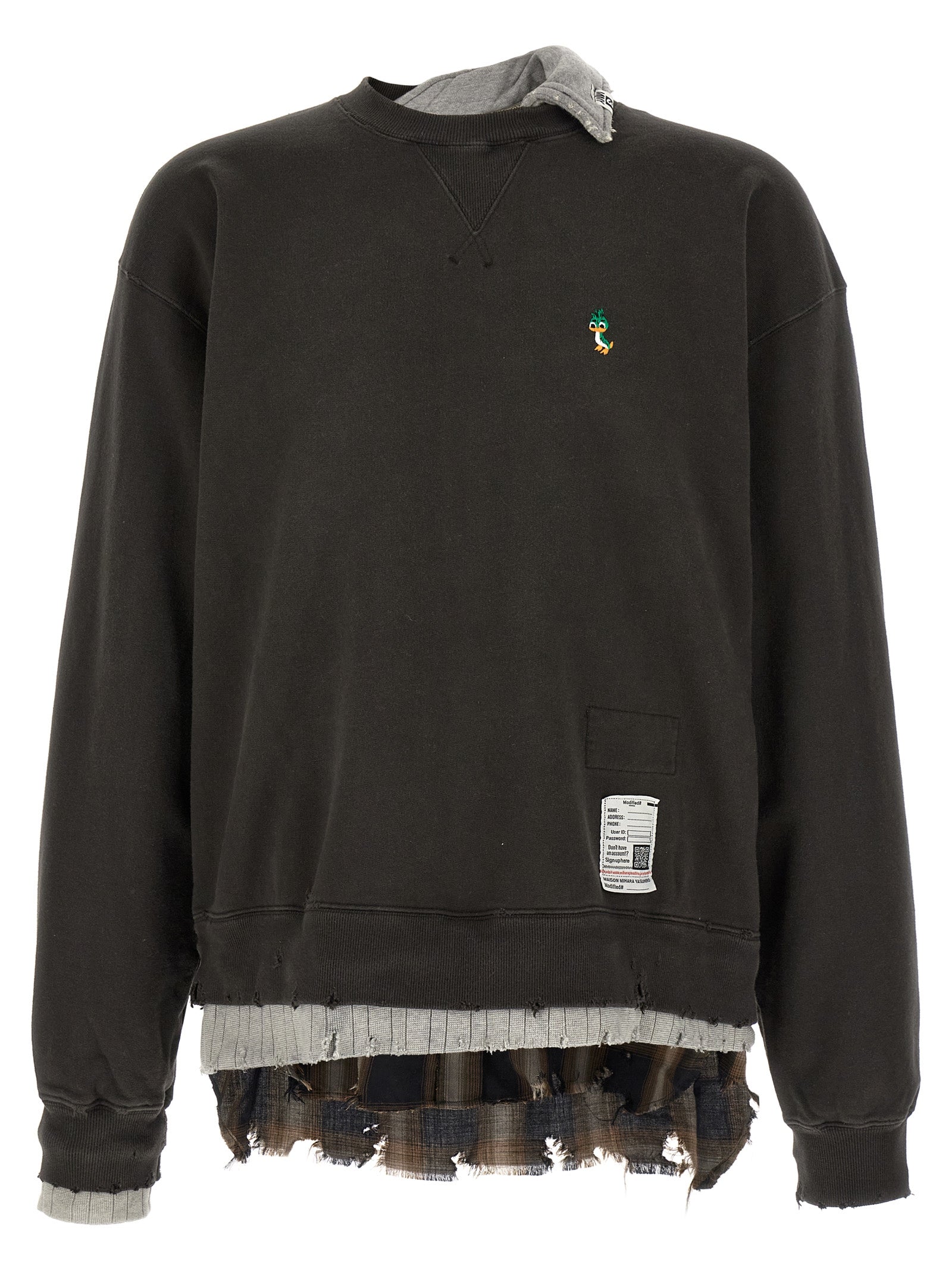 Black Cotton Sweatshirt
