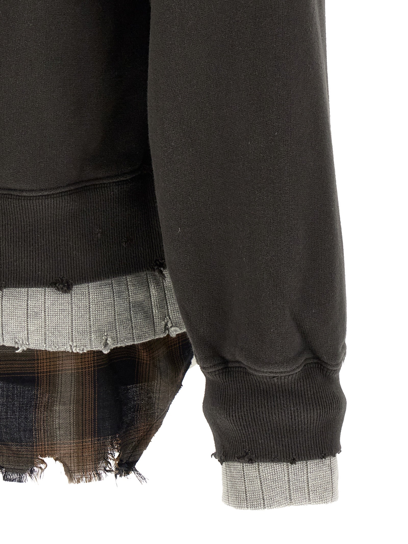 Black Cotton Sweatshirt