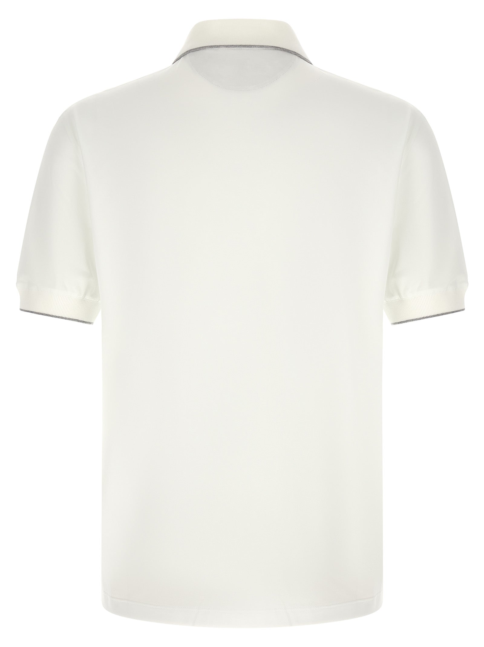 White Polyamide Polo Shirt