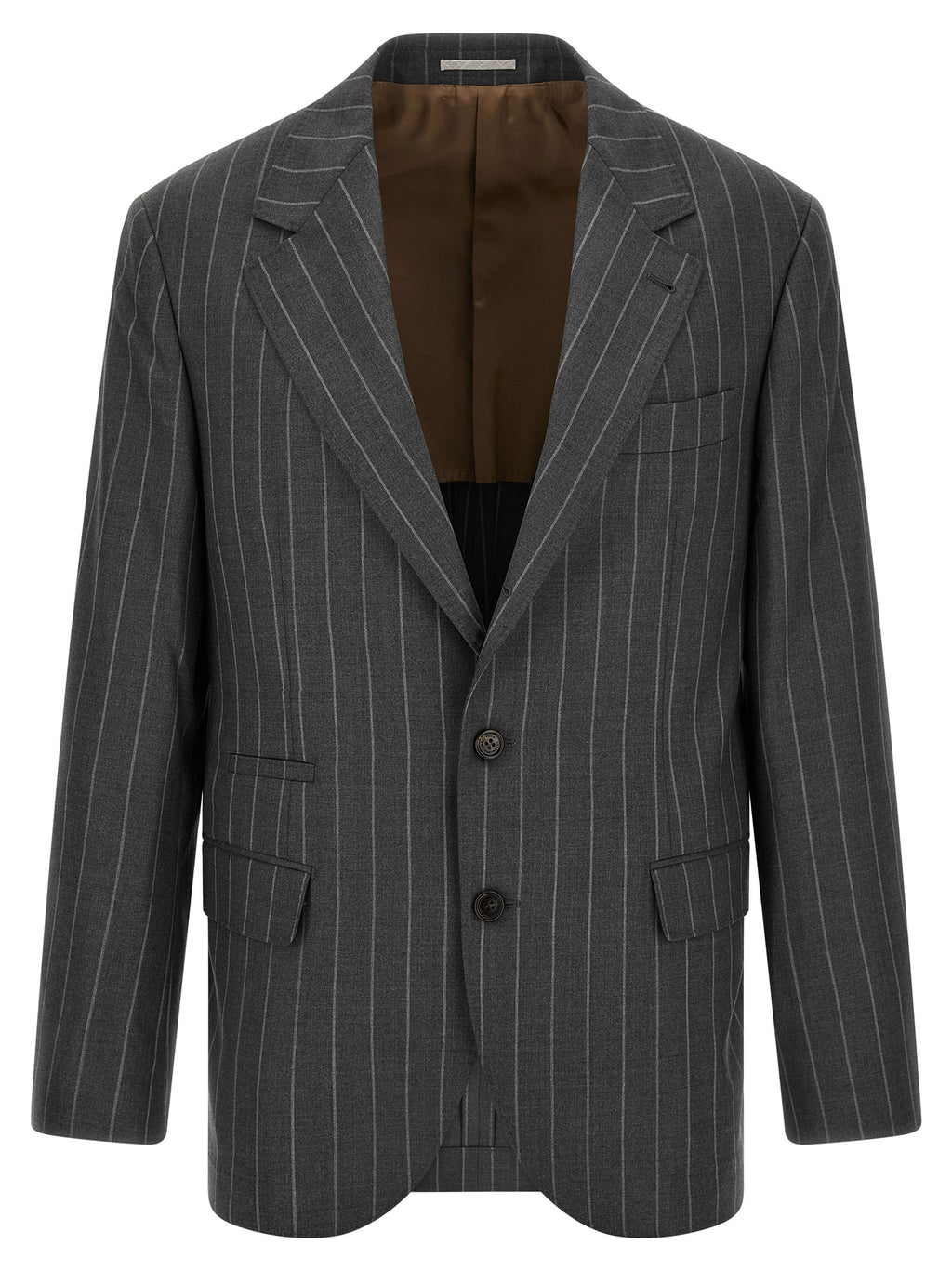 Gray Virgin Wool Blazer