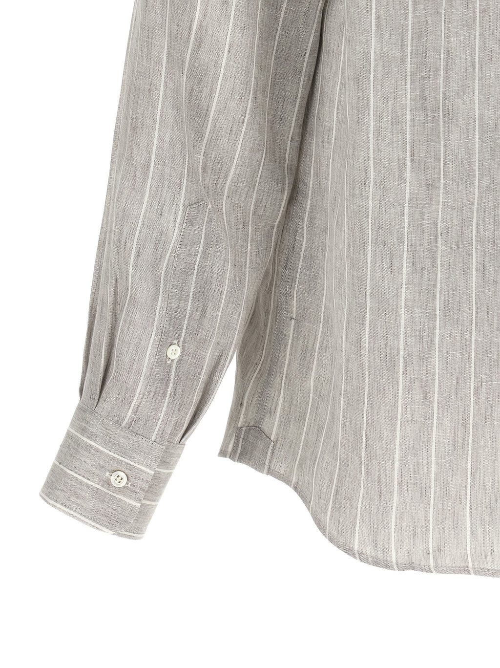 Gray Linen Blouse