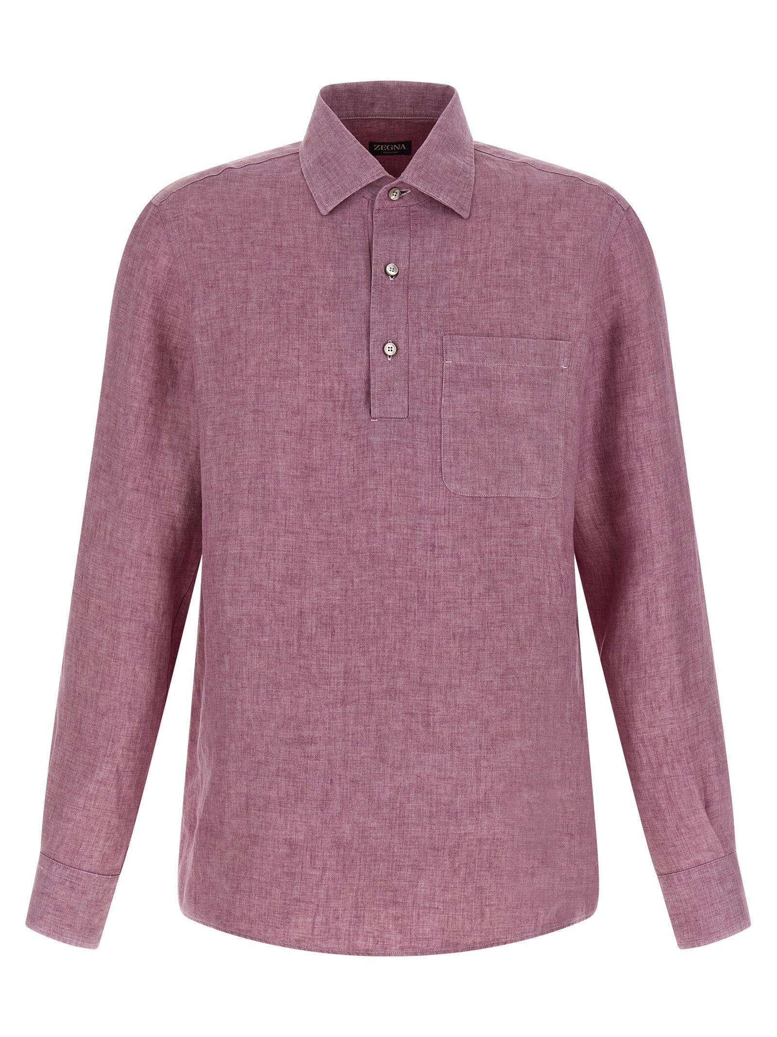 Multicolor Linen Polo Shirt