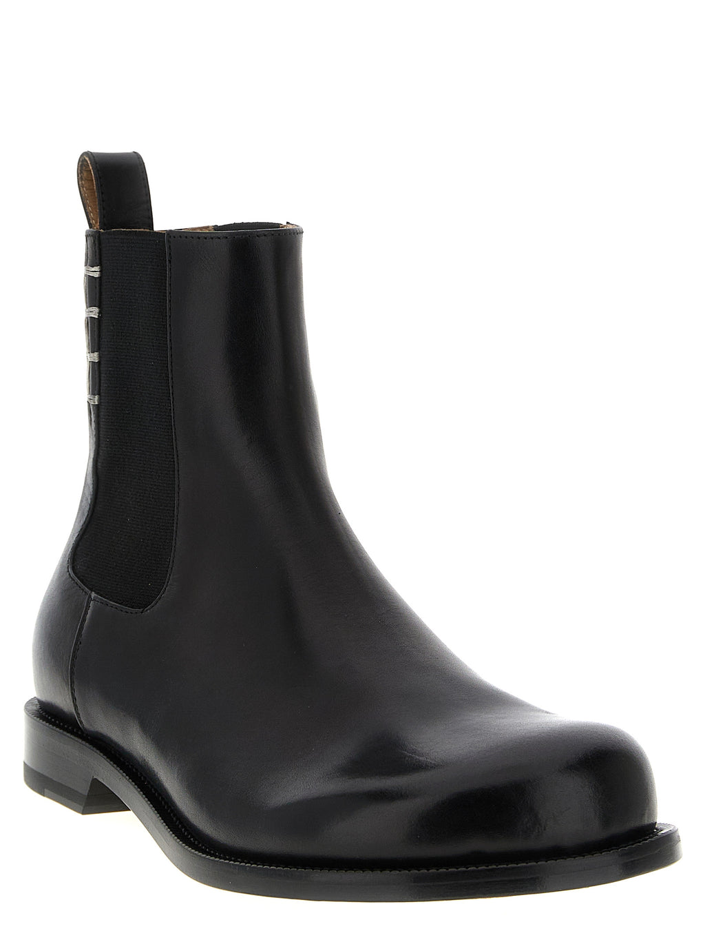 Black Calfskin Chelsea Boots