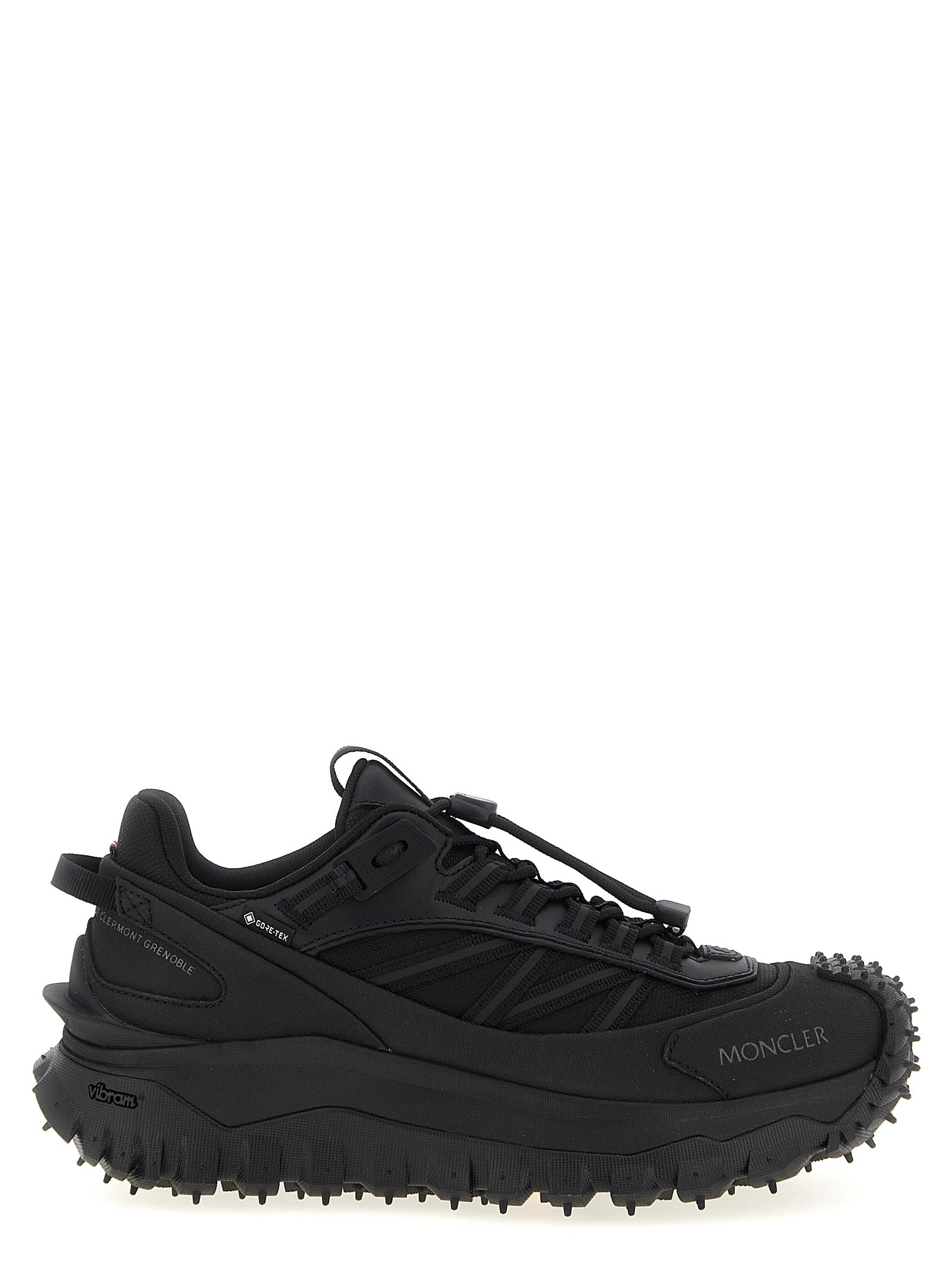 Black Polyamide Athletic Sneakers