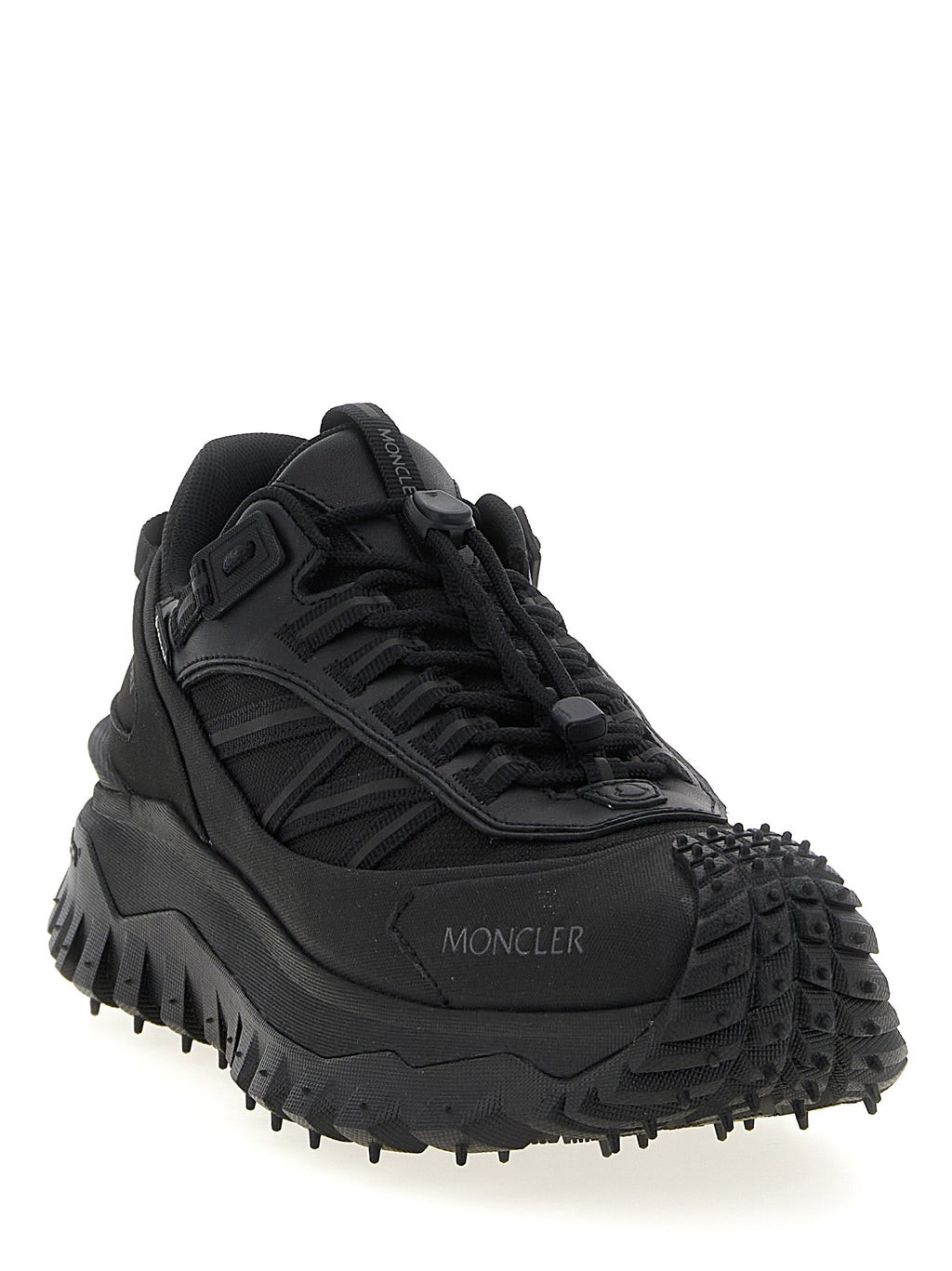 Black Polyamide Athletic Sneakers
