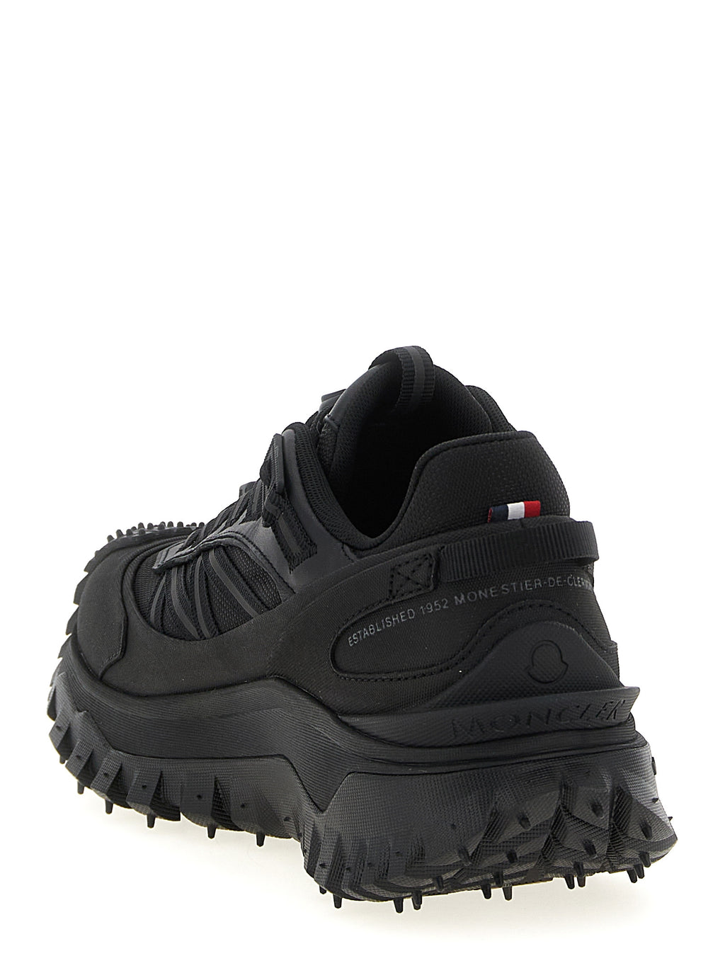 Black Polyamide Athletic Sneakers