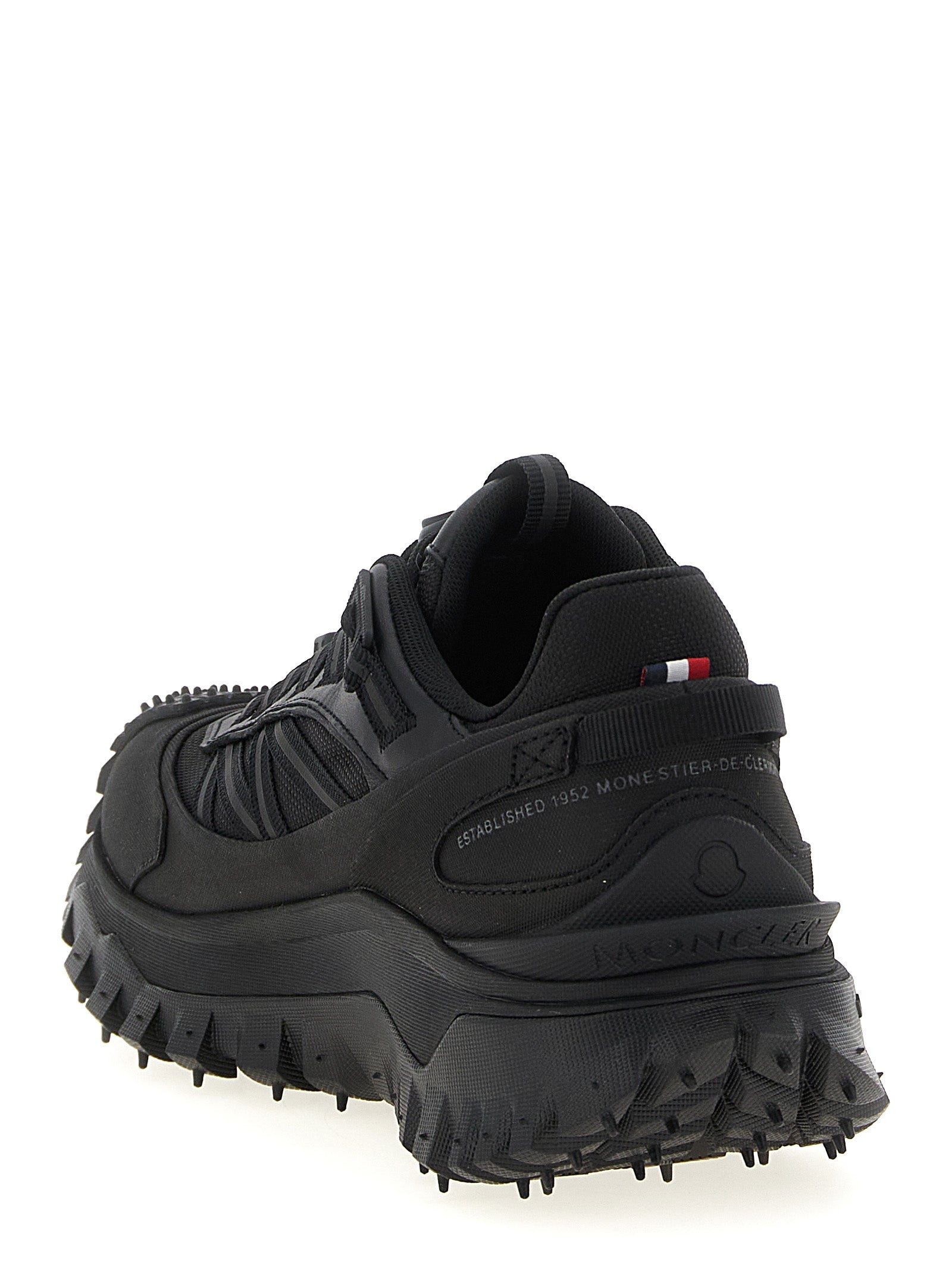 Black Polyamide Athletic Sneakers