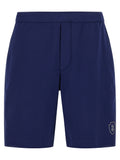 Blue Cotton Bermuda Shorts
