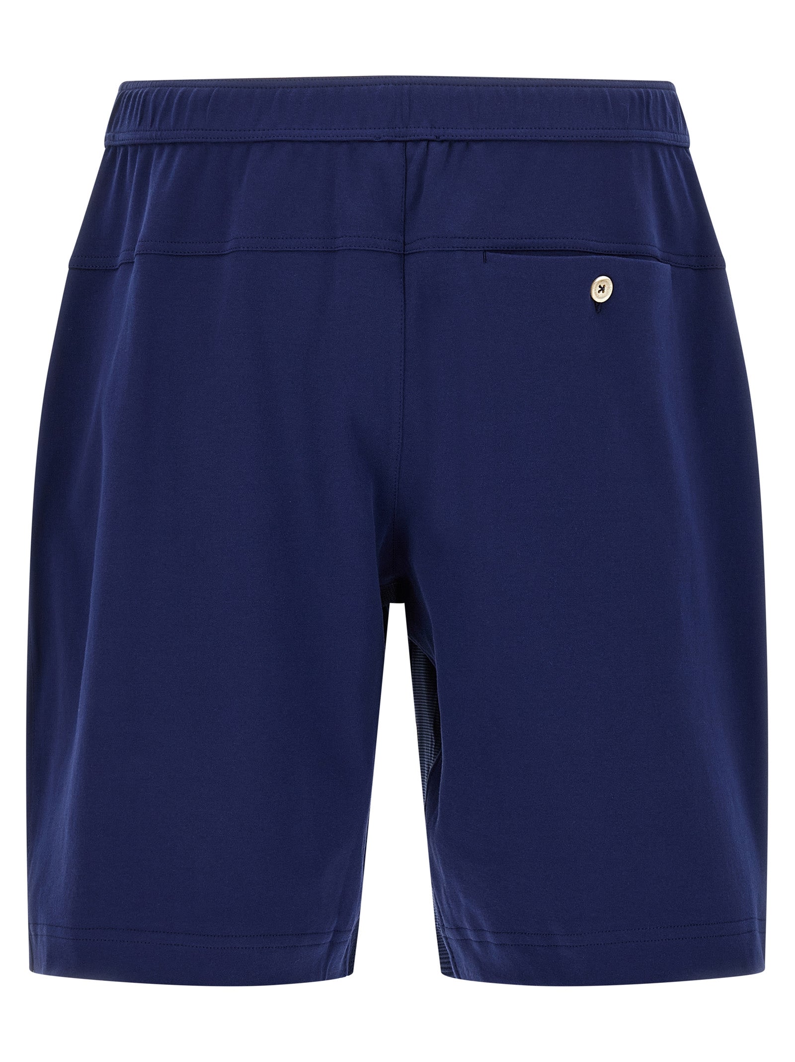 Blue Cotton Bermuda Shorts