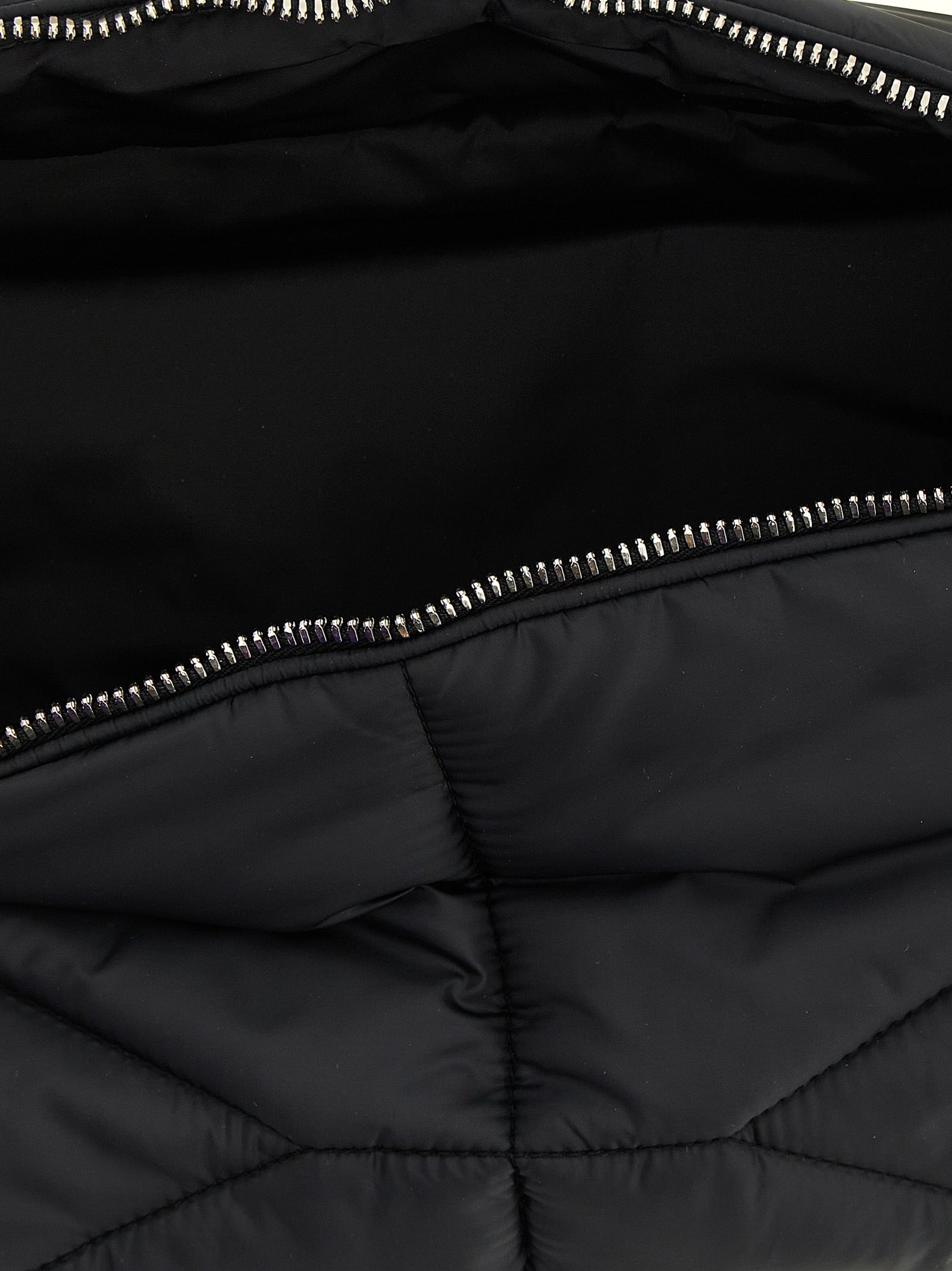 Black Polyester Crossbody Bag