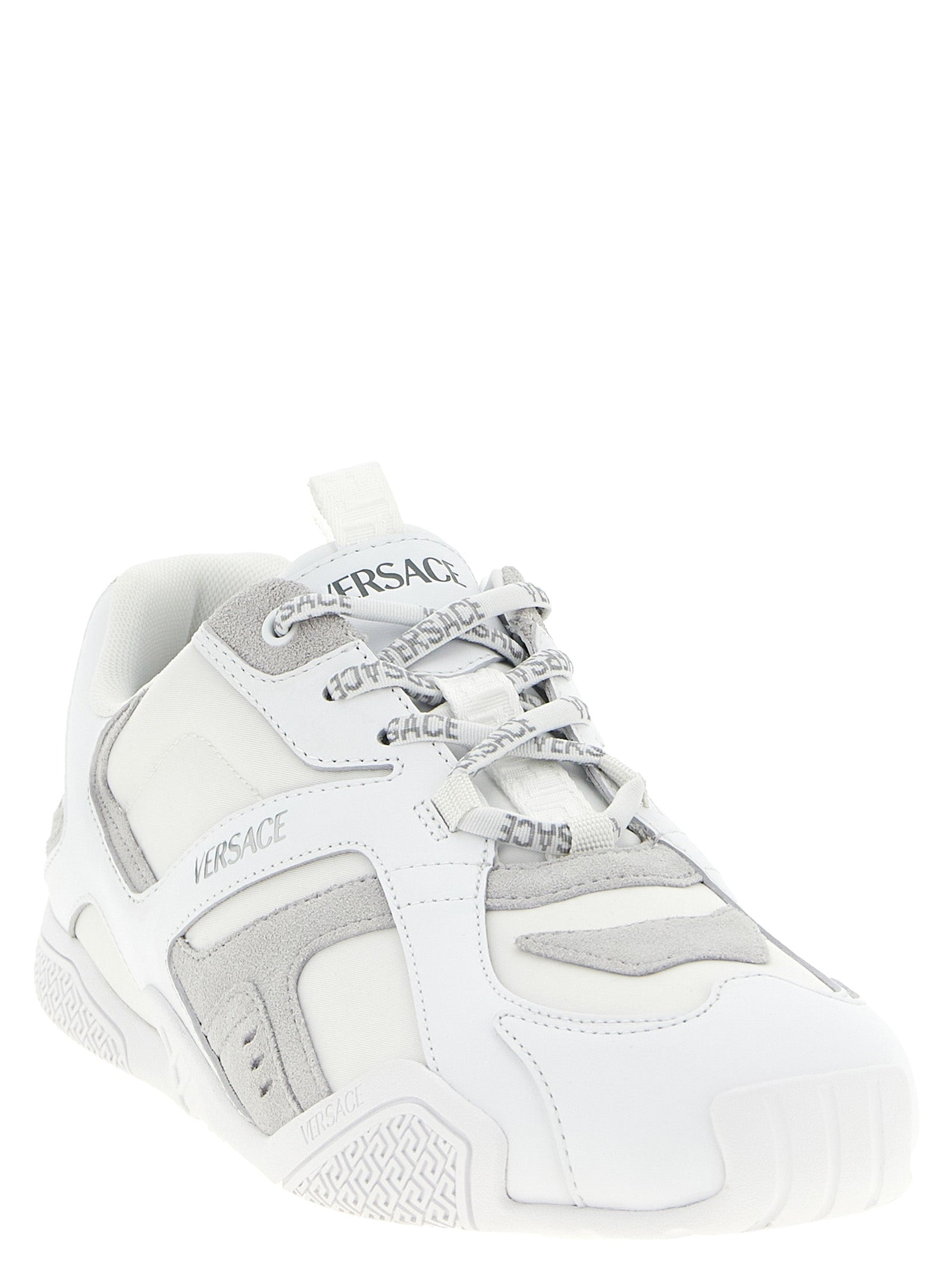 White Calfskin Athletic Sneakers