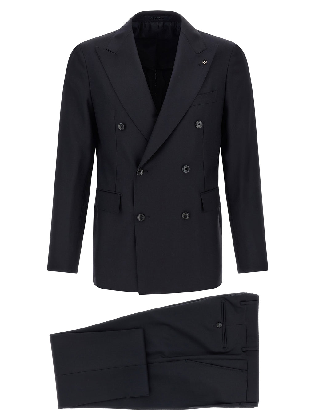 Blue Virgin Wool Two-Piece Suit