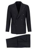 Blue Virgin Wool Two-Piece Suit