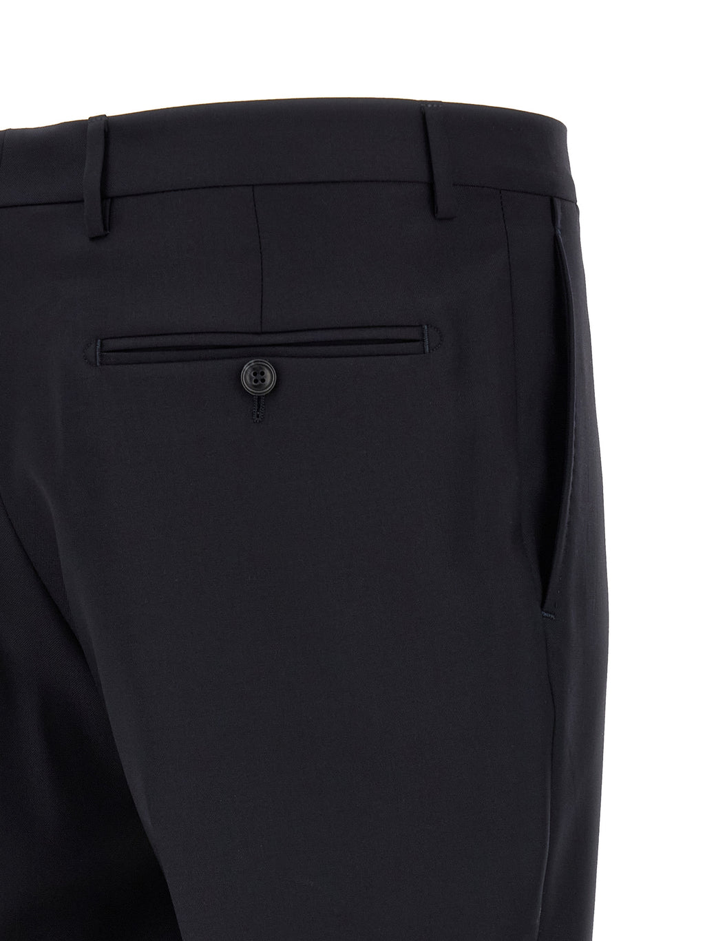 Blue Virgin Wool Two-Piece Suit