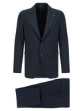 Blue Virgin Wool Two-Piece Suit
