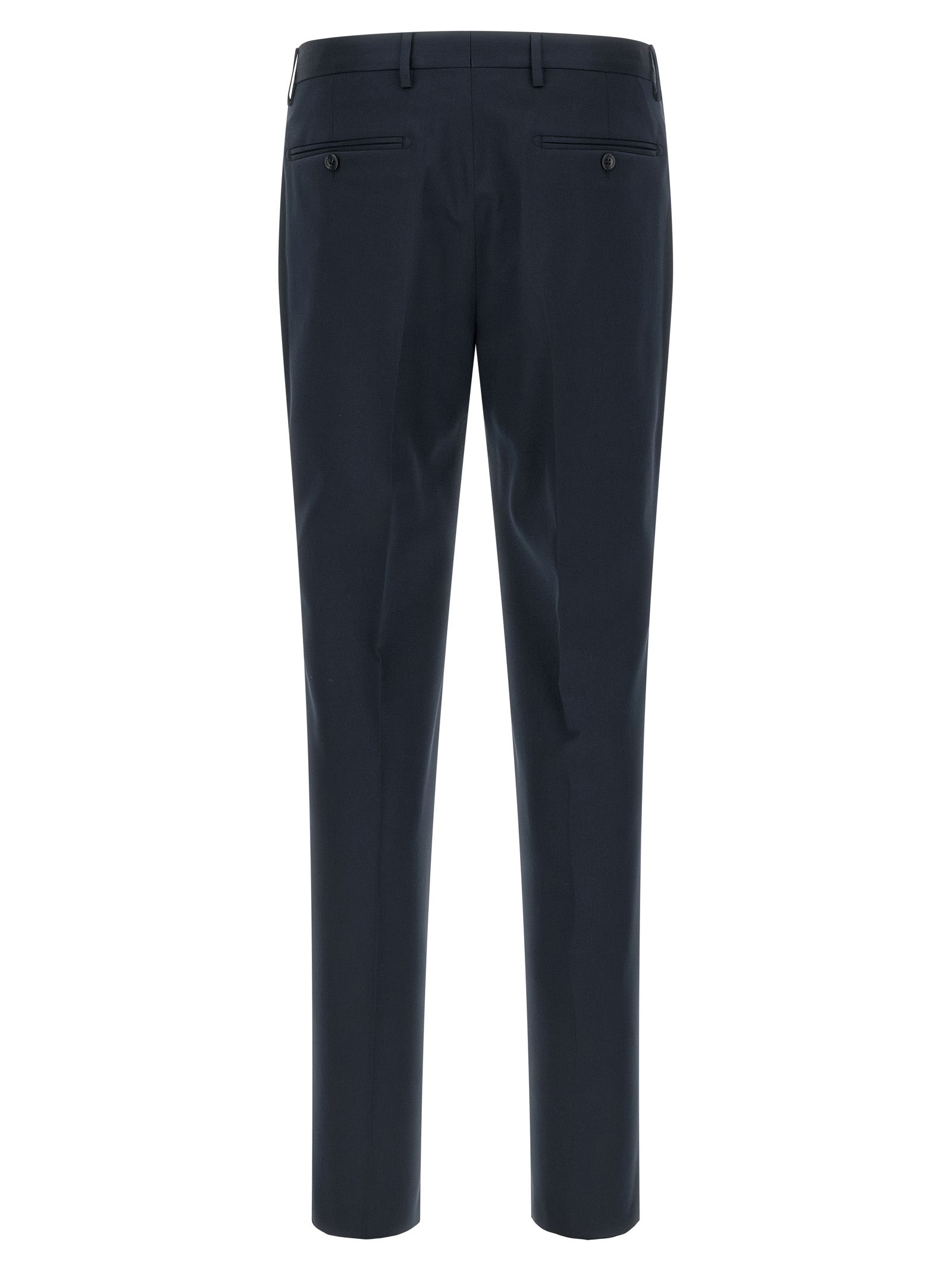 Blue Virgin Wool Two-Piece Suit