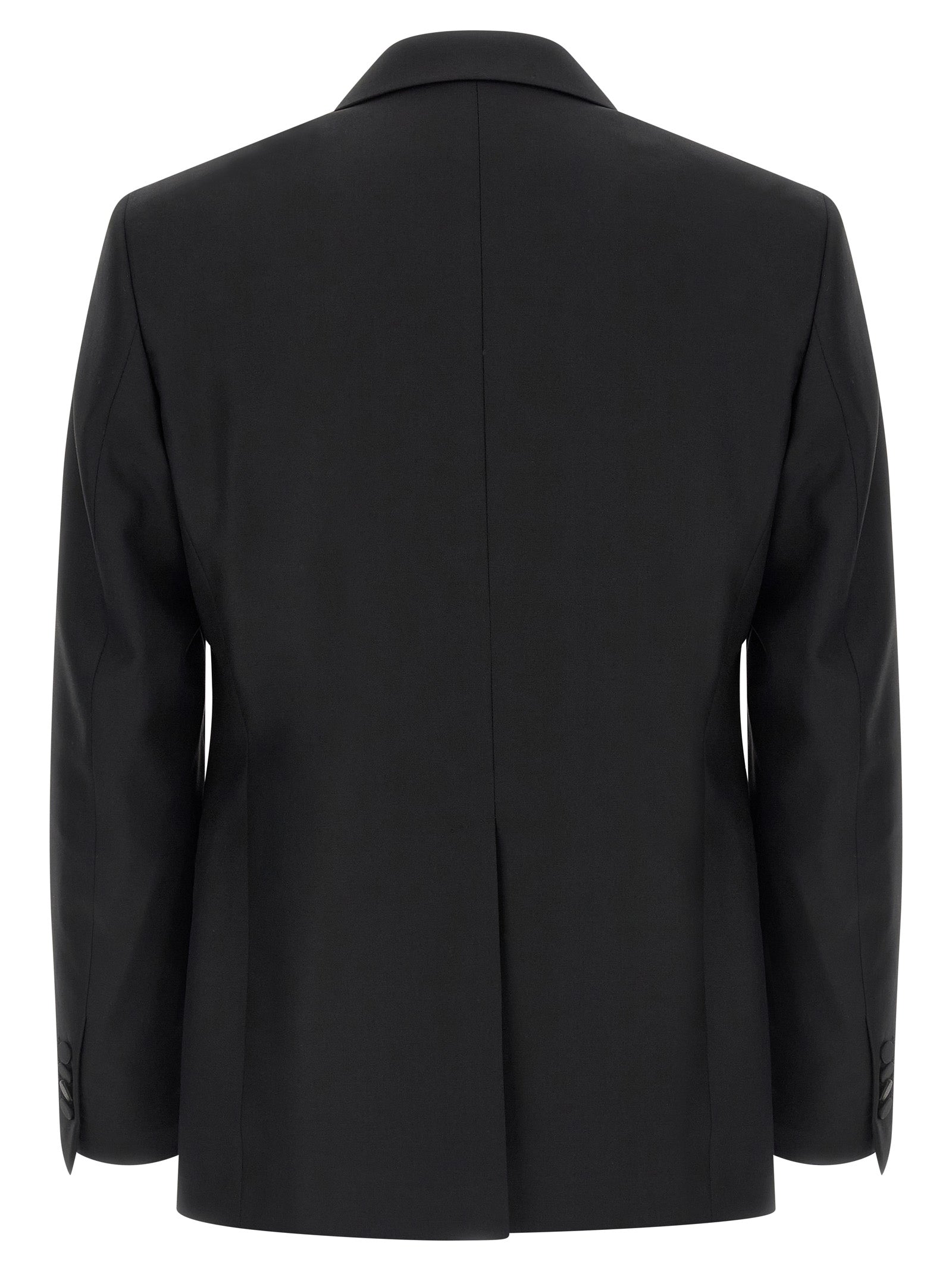 Black Virgin Wool Two-Piece Suit