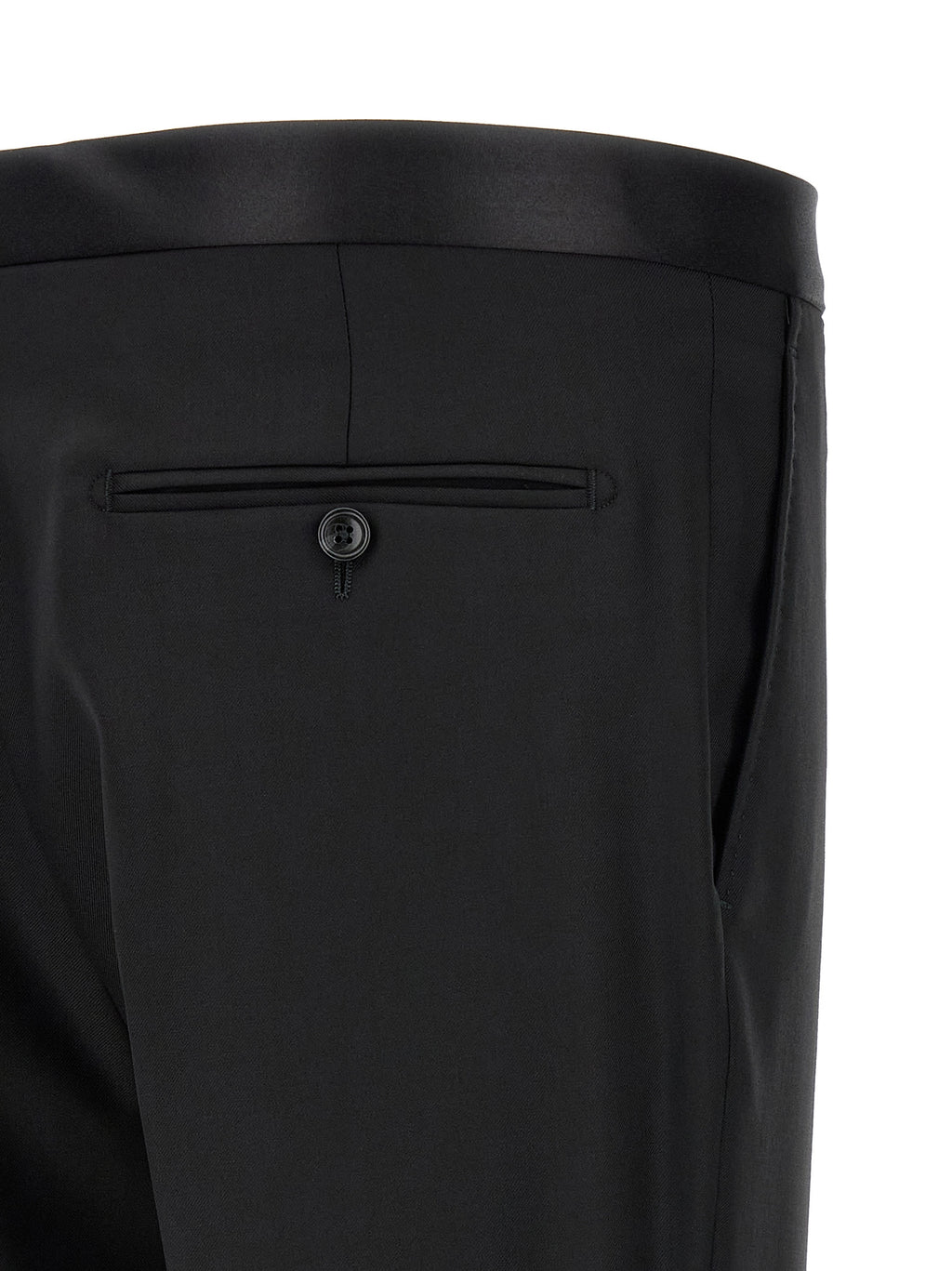 Black Virgin Wool Two-Piece Suit