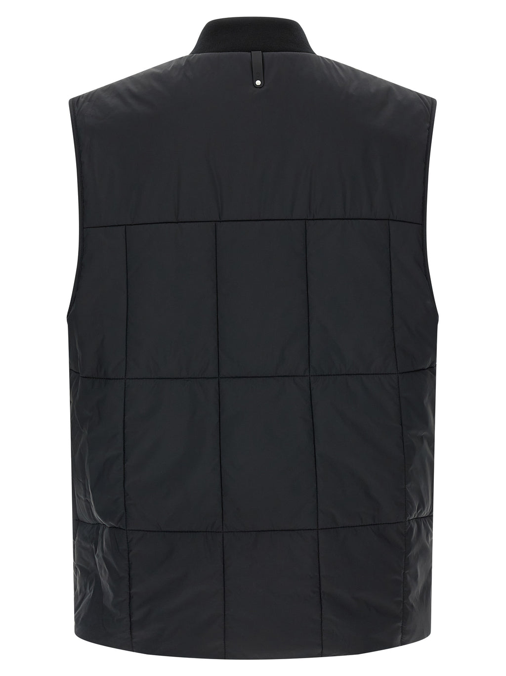 Black Nylon Sleeveless Jacket