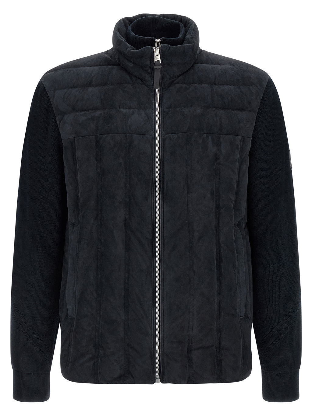 Blue Virgin Wool Full-Length Jacket