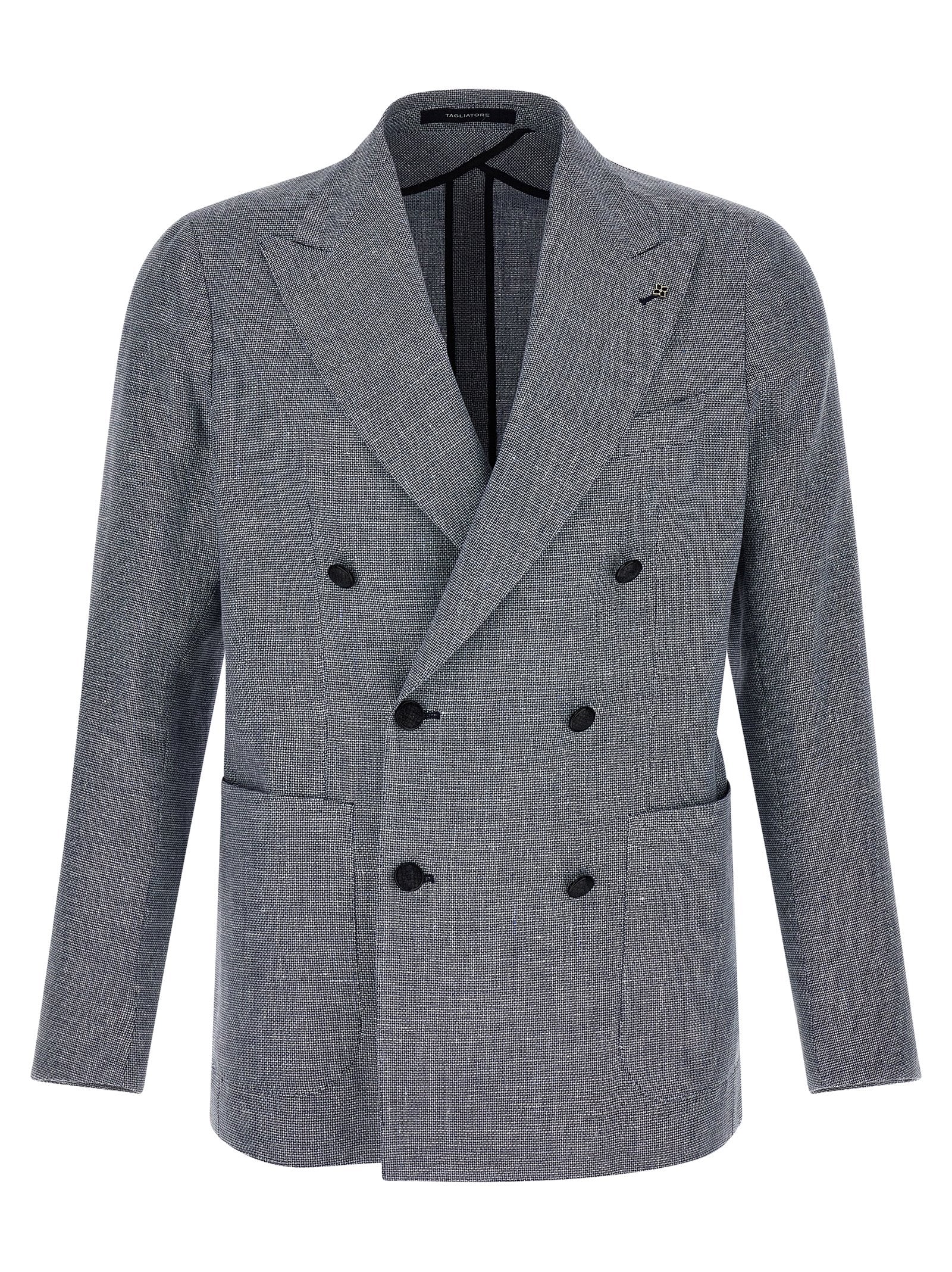 Blue Linen Blazer