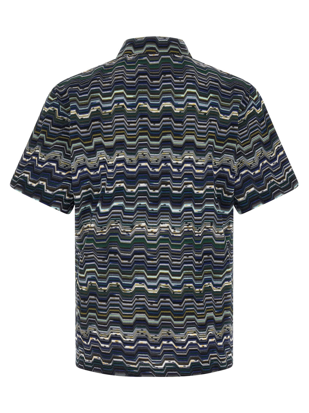 Blue Cotton Polo Shirt