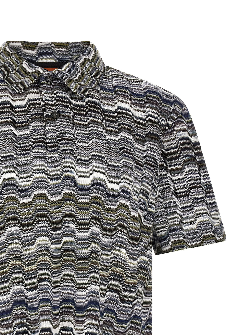 Bicolor Cotton Polo Shirt