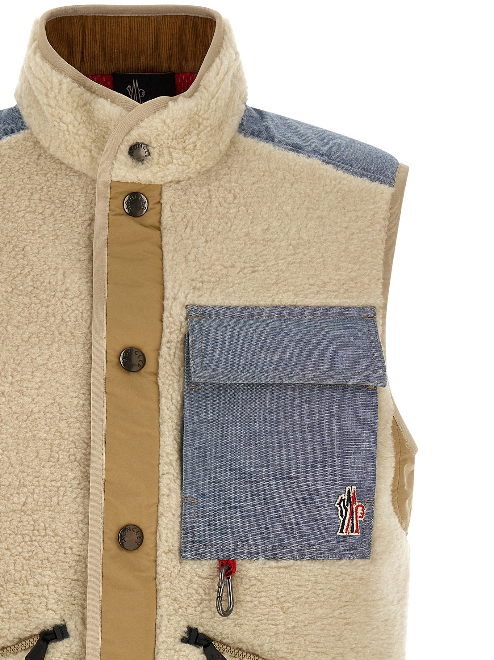 Multicolor Cotton Sleeveless Jacket