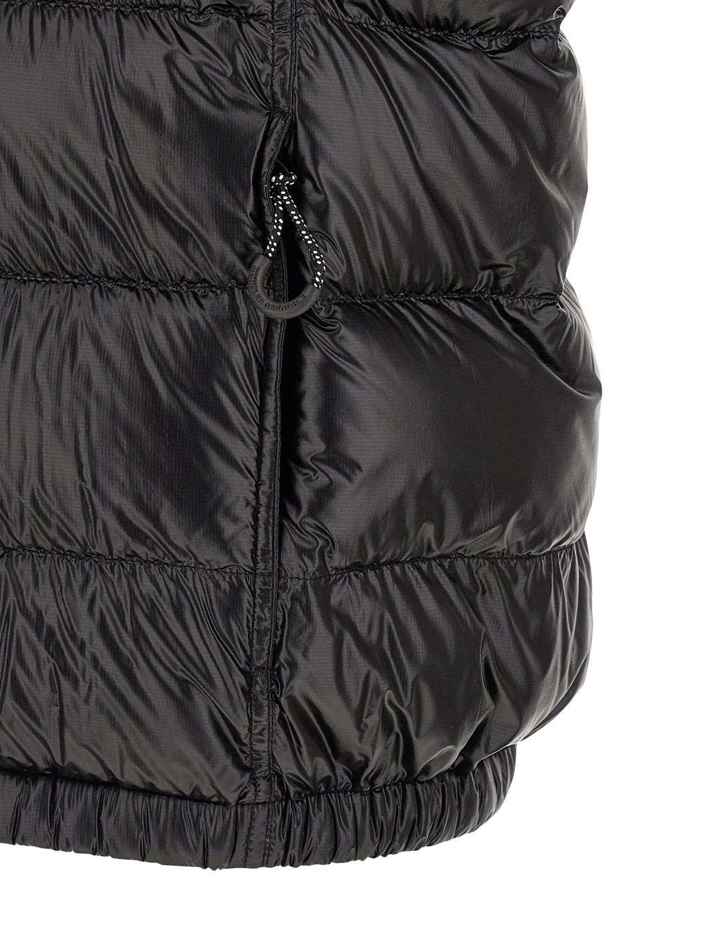 Black Polyester Shell Jacket
