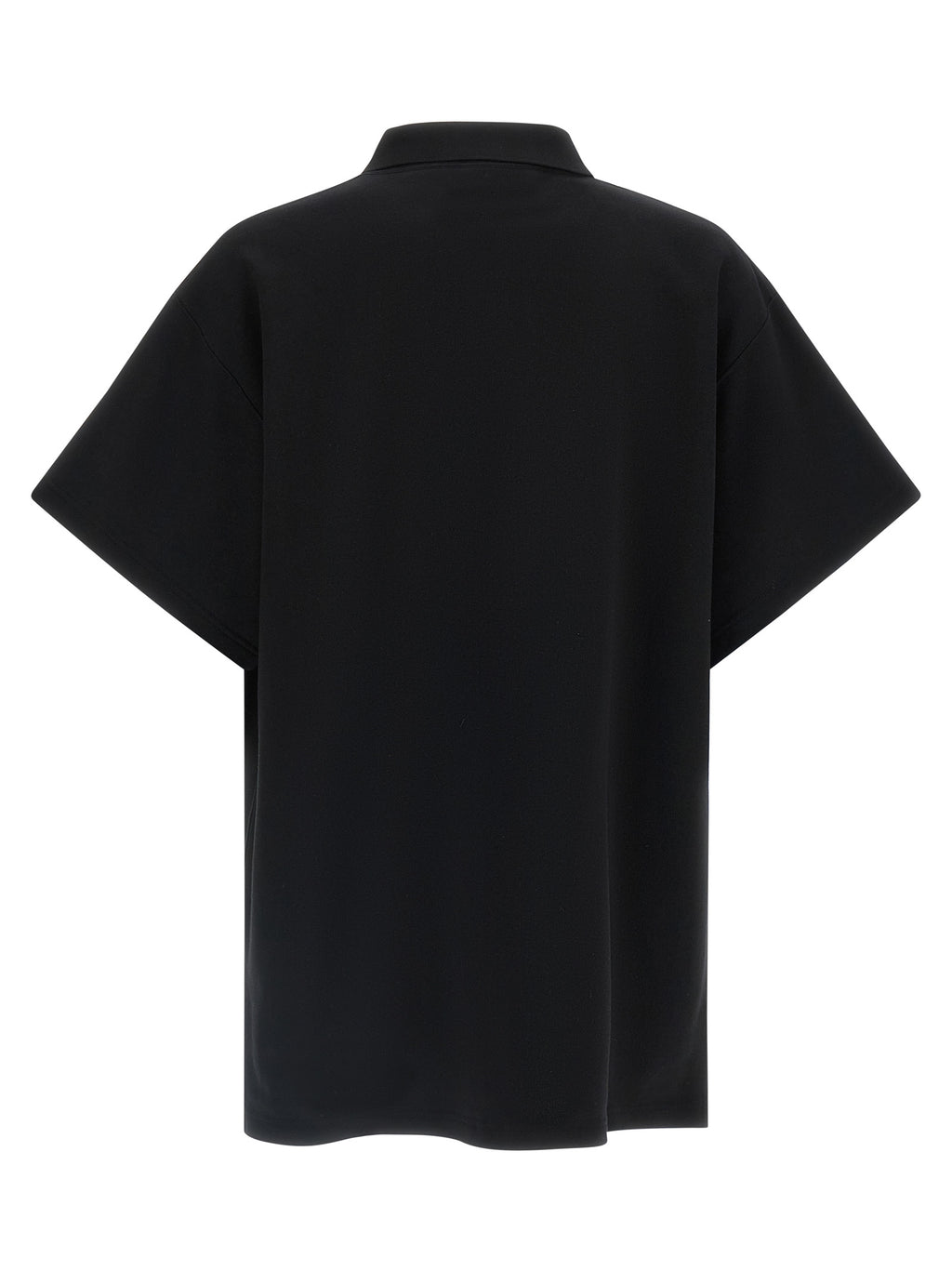 Black Cotton Polo Shirt