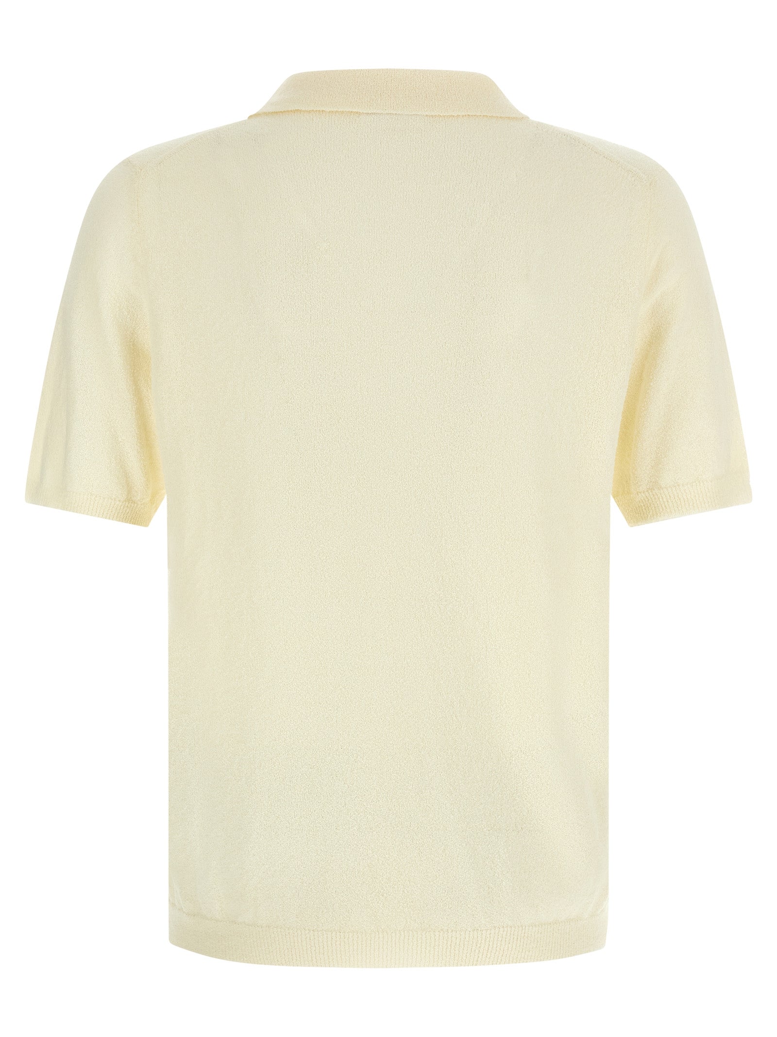 Beige Cotton Polo Shirt