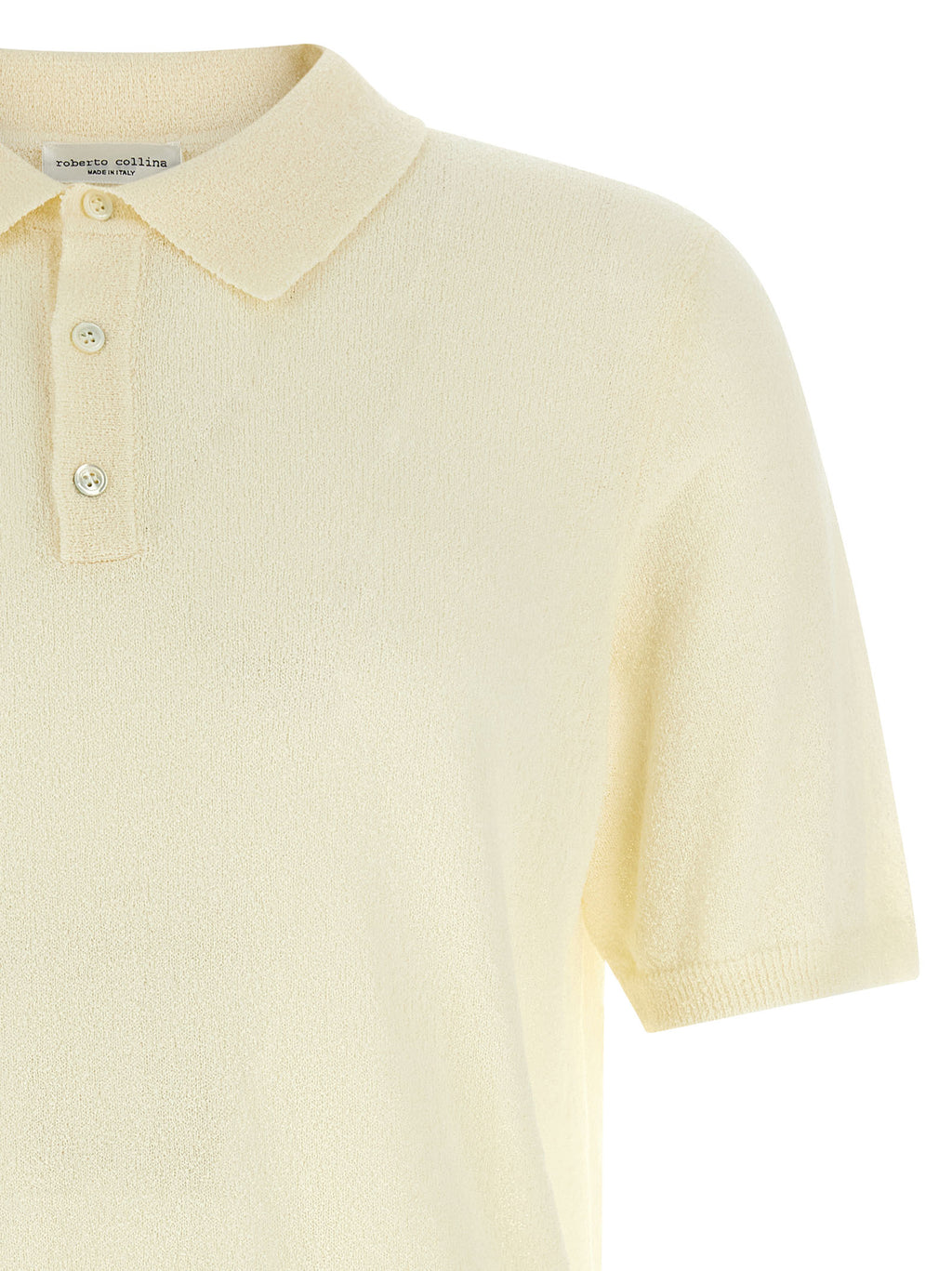 Beige Cotton Polo Shirt