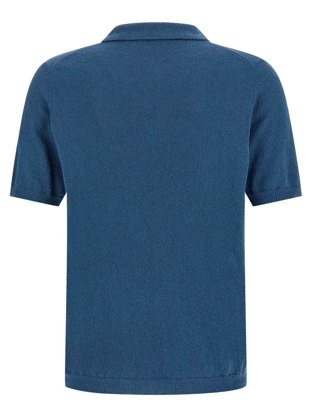 Blue Cotton Polo Shirt
