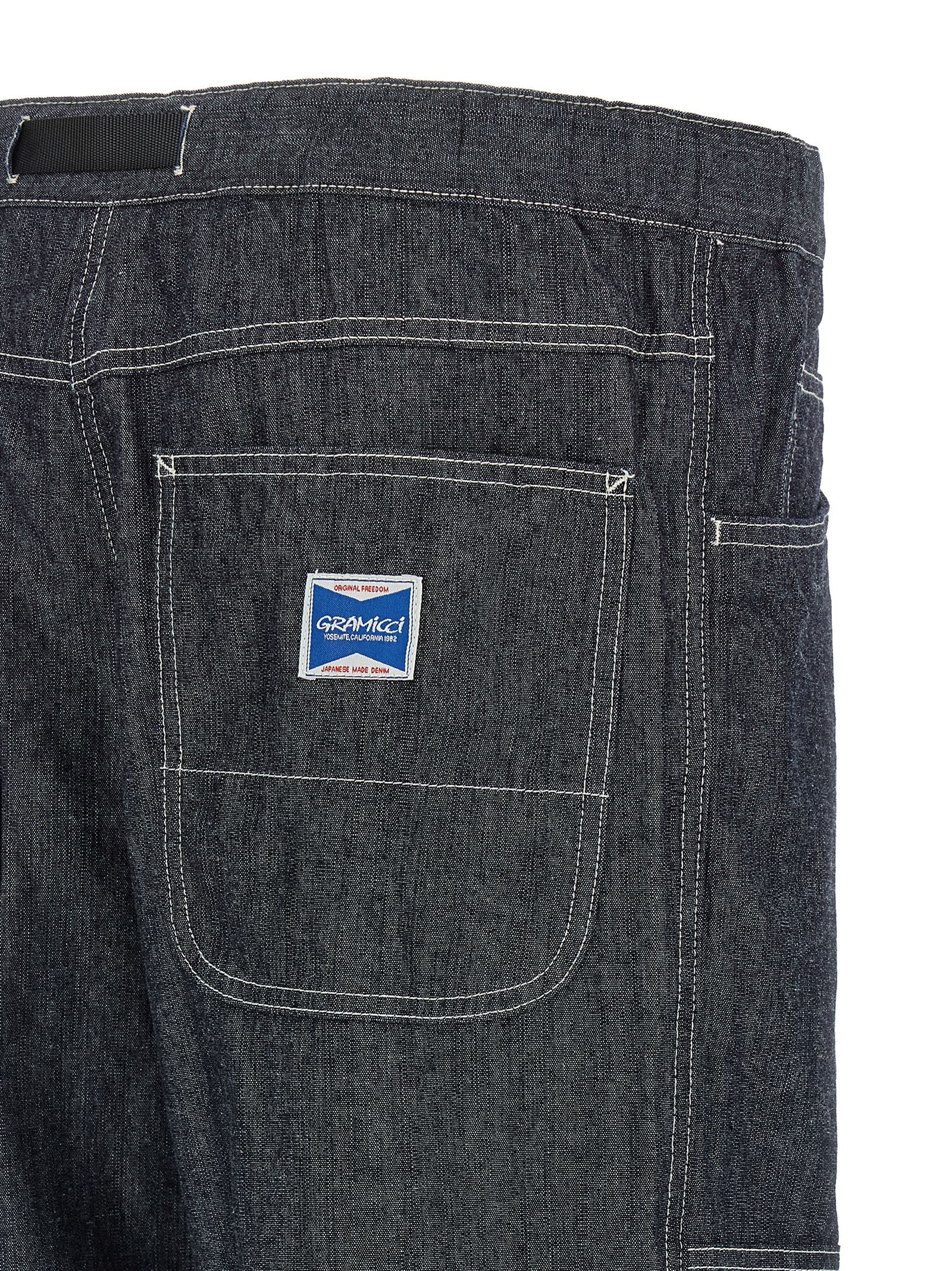 Blue Cotton Straight-Leg Jeans