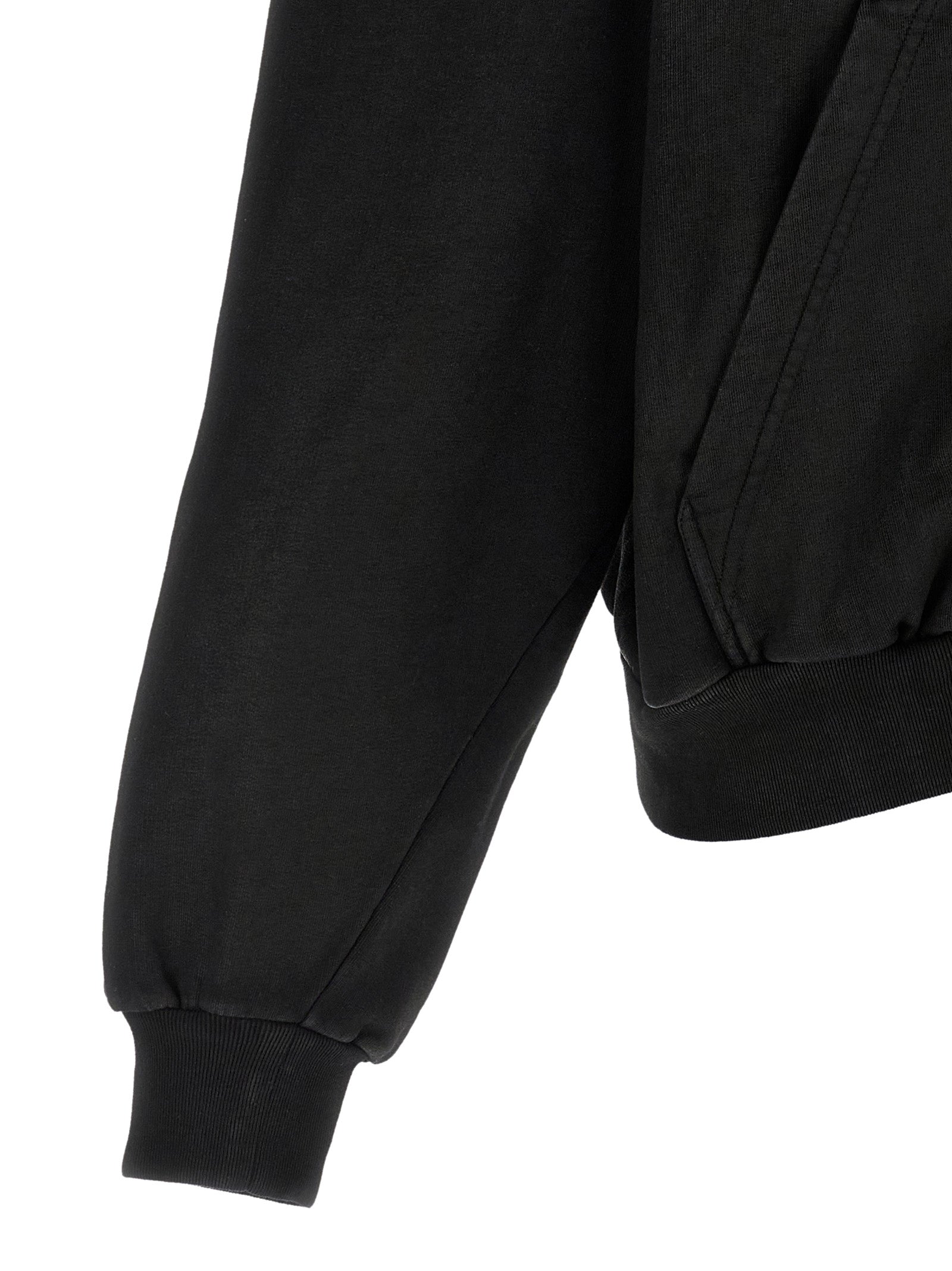 Black Cotton Sweatshirt