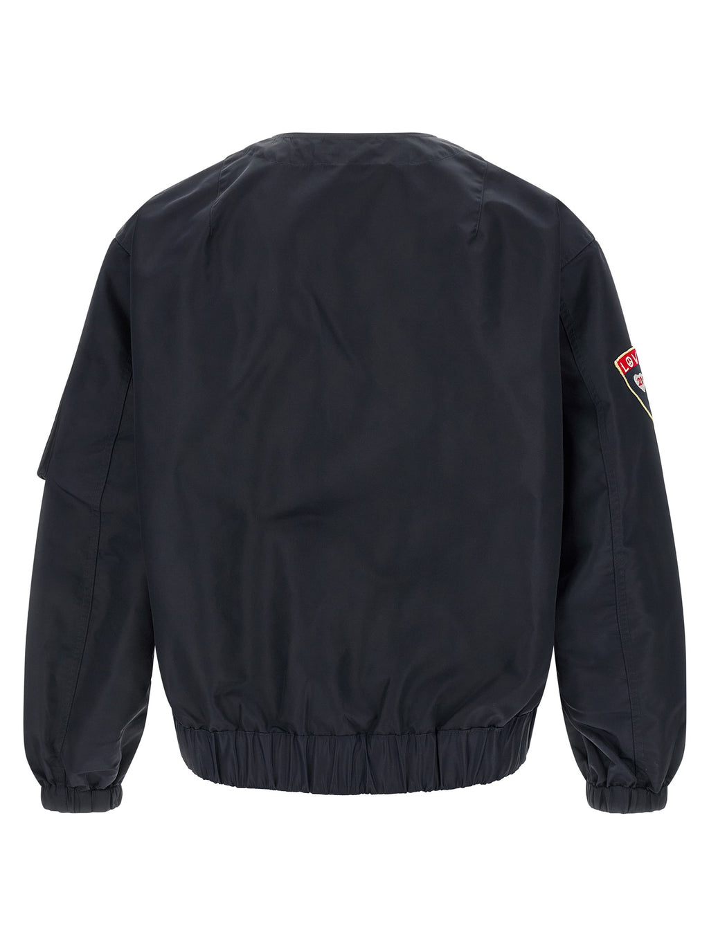 Blue Nylon Bomber