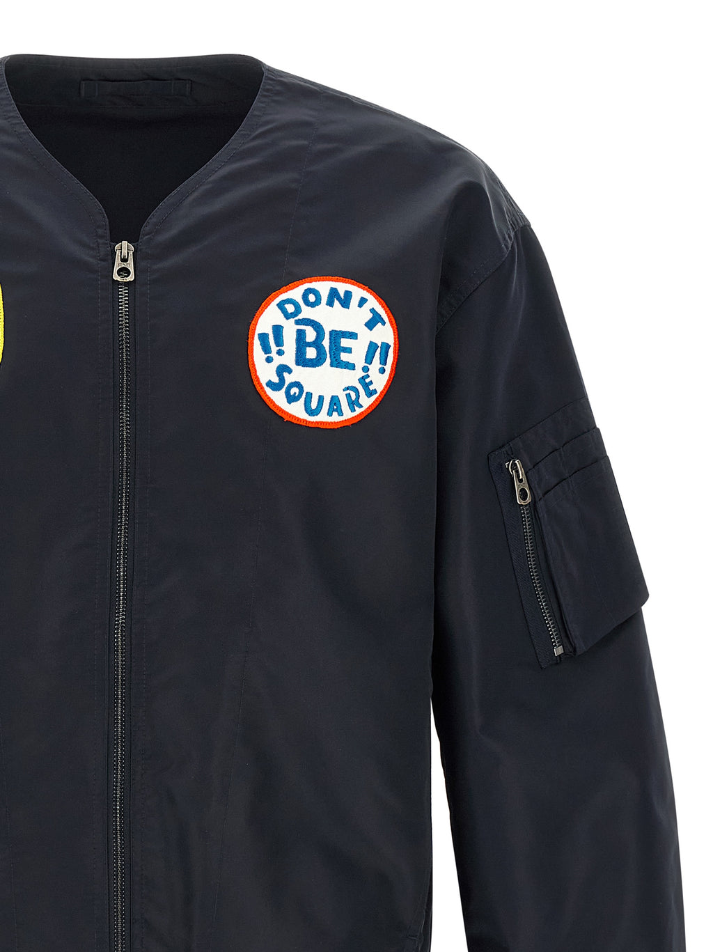 Blue Nylon Bomber