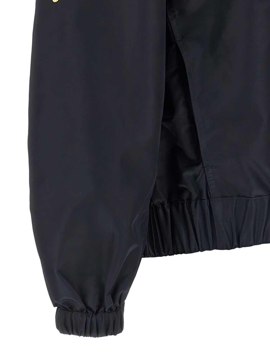 Blue Nylon Bomber