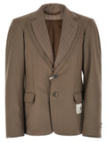 Beige Wool Blazer