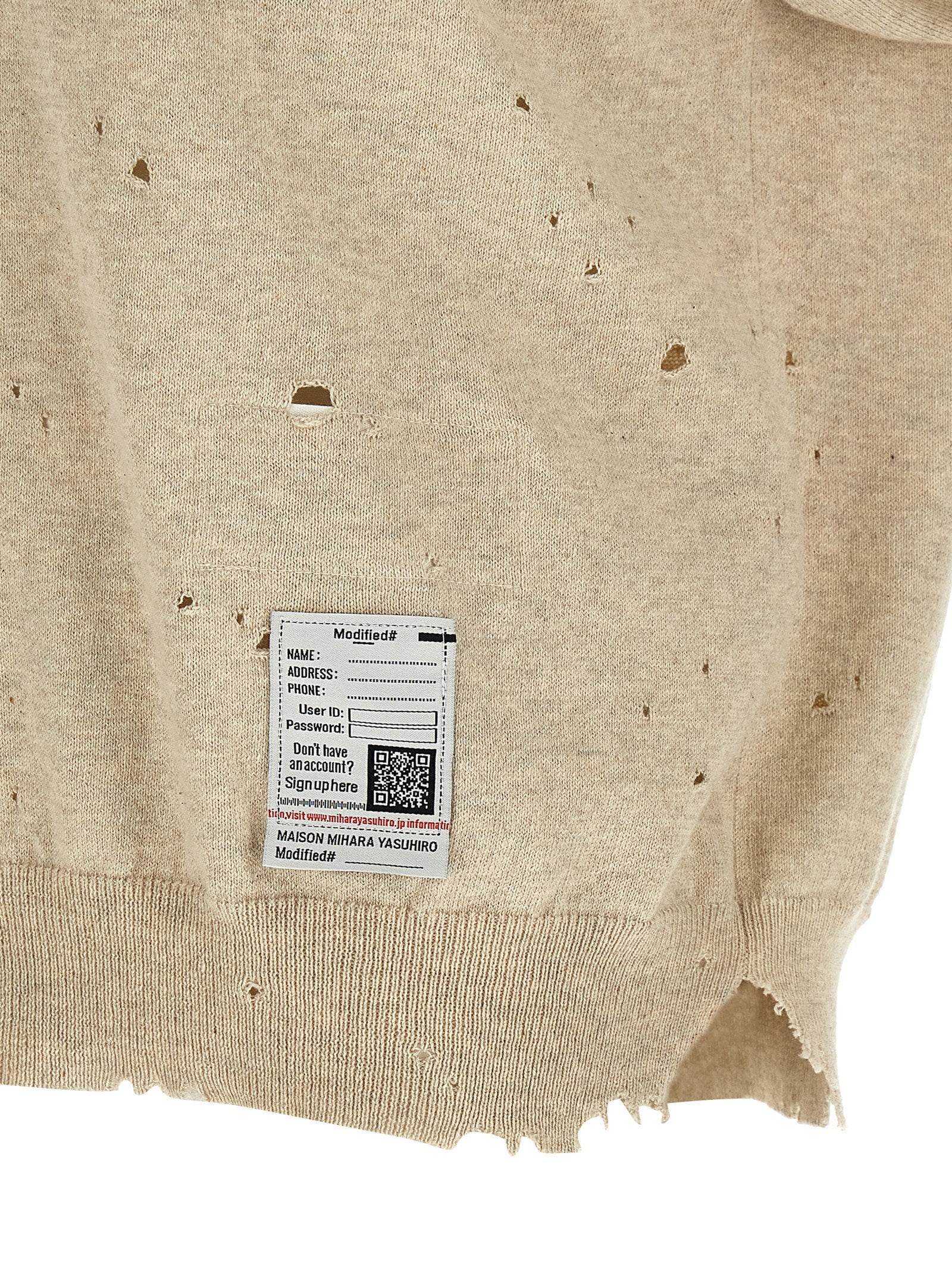 Beige Cotton Polo Shirt