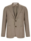 Brown Cotton Blazer