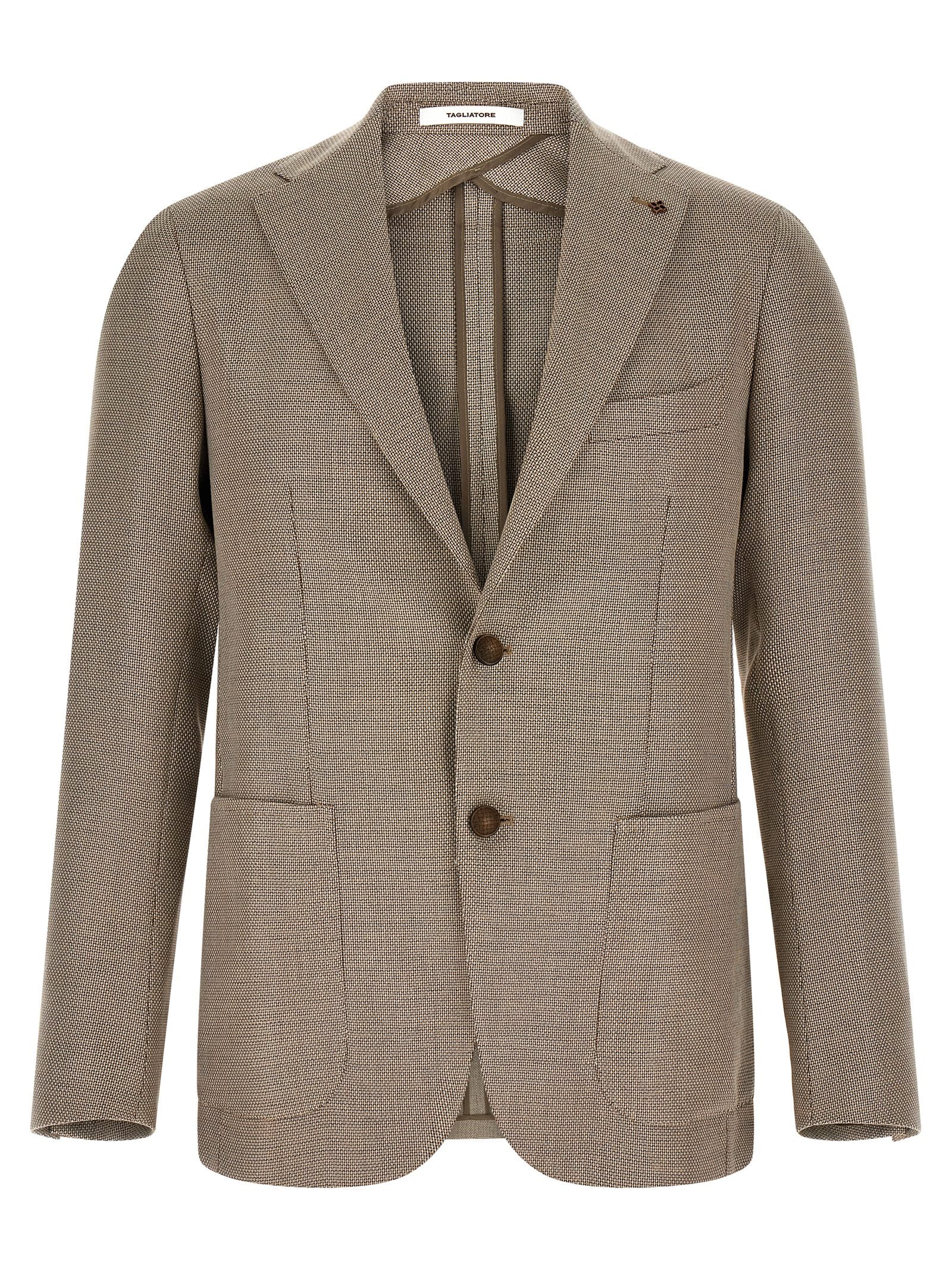 Brown Cotton Blazer