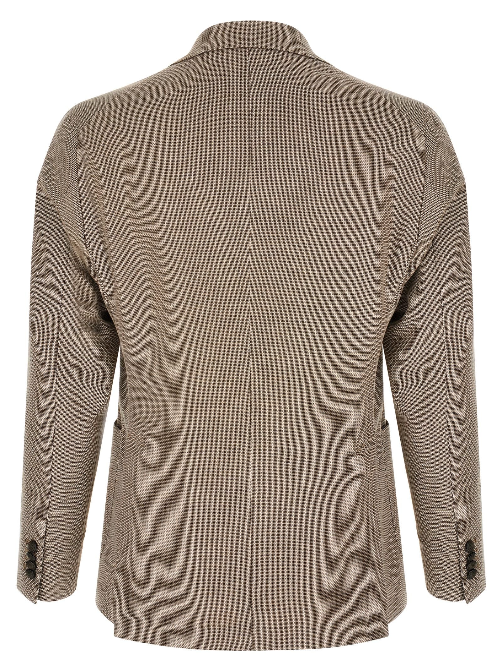 Brown Cotton Blazer