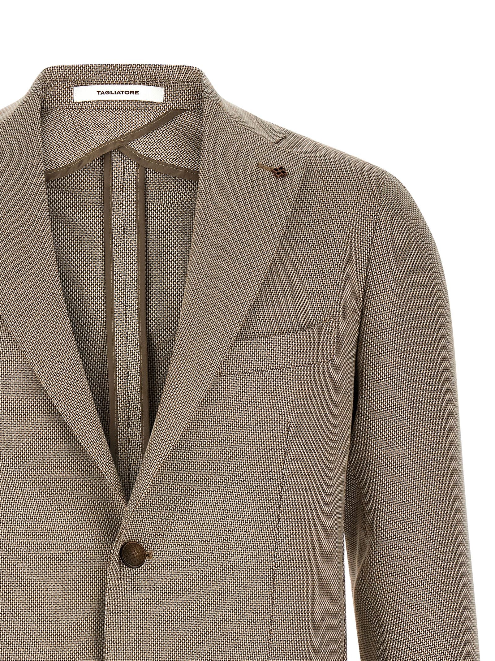 Brown Cotton Blazer
